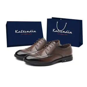 Kaltendin Мужские туфли для костюма низкие черно-коричневые, цвет Brown