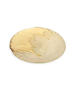 Набор из 4 обеденных тарелок диаметром 11 дюймов Classic Touch, gold-tone