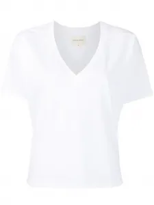 Футболка с V-образным вырезом LouLou de Saison, белый