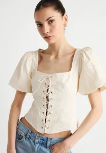 Блузка-Корсаж Gina Tricot, Ecru