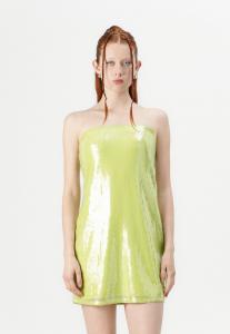 Коктейльное/вечернее платье BACH SEQUIN STRAPLESS SHORT DRESS Abercrombie & Fitch, зеленый