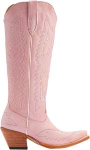 Ковбойские сапоги для женщин с круглым носком, женские западные сапоги, классические модные вышитые западные ботинки, традиционные деревенские сапоги JUNQIAKO, Pink