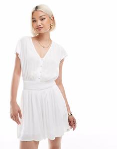 Комбинезон Superdry с короткими рукавами и принтом в цвете «кремовый»