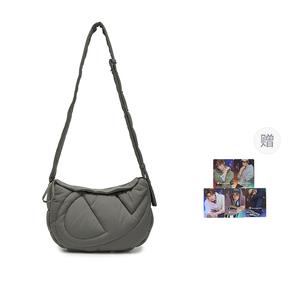 Champion Тканевая наплечная сумка среднего размера унисекс черный/волчий зуб серый/новый экрю, Wolf Tooth Gray (Comes with Classic Freedom I Create Holographic Card)