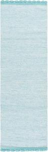 Ковер-дорожка SAFAVIEH, 69 x 214 см, Montauk Collection, Turquoise, ручной работы из хлопка, идеально подходит для помещений с высокой проходимостью в гостиной, спальне (MTK615E)