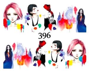 Водные наклейки для ногтей - №396, Raisin