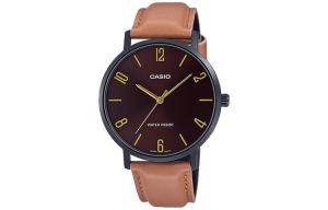 CASIO Часы Men Standard Series 46mm Red Watch MTP-VT01BL-5B, Red Watch Dial