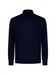 Джемпер с высоким воротником и длинными рукавами Canali, синий
