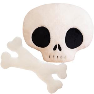 Плюшевая кукла Creative Cartoon Skull And Crisscross Bone Halloween, высота 32 см, длина 32 см Mise