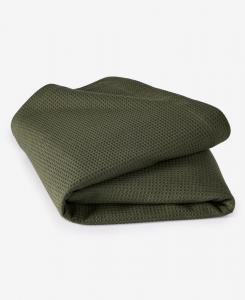 Плед из вафельного хлопка, размер Twin Arch Studio, Olive