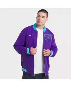 Мужская фиолетовая бомбер-куртка с молнией Arizona Diamondbacks 2025 City Connect из коллекции Authentic Collection Nike