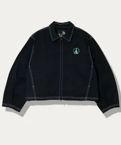 Женская куртка-бомбер средней длины из парусины с отворотами Go Slow Caravan, цвет Black