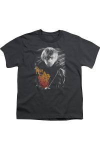 Футболка с портретом Рона из "Гарри Поттера" для детей Gildan, Charcoal