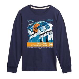 Детская футболка Marvel The Fantastic Four: First Steps Future Foundation с длинным рукавом Licensed Character, Navy
