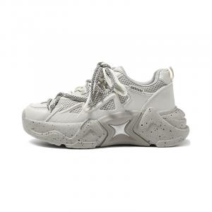 Сердцебиение Любовное Признание Износостойкие Дышащие Низкие Массивные Кроссовки Унисекс ZHR, Серый