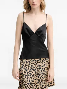 Топ с V-образным вырезом на бретелях From Future, черный