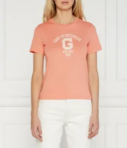 Футболка regular fit Gant, персиковый