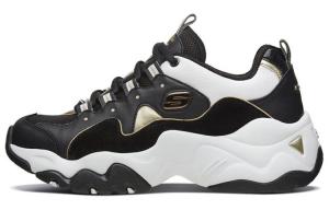 D"LITES 3.0 Кроссовки для женщин с низким верхом, белые/металлические, золотистые/черные Skechers