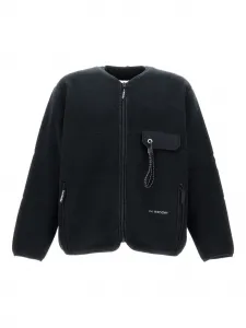 Флисовый свитер на молнии And Wander, черный