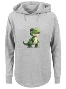 Толстовка F4NT4STIC Süßer grüner Dino, Grey