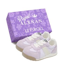 Alxnan Скользоустойчивые женские повседневные кеды Box - фиолетовые с коробкой, цвет Purple+Box