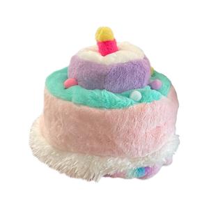 Очаровательная шапка с тортом на день рождения и плюшевая кукла высотой 35 см MENGMENGBUNNY