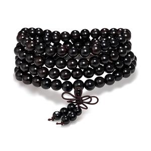 Браслет из эбенового дерева Jodie&Kevin унисекс Jodie＆Kevin, Beads (0.6Cm)[Black]+Flying Phoenix Box