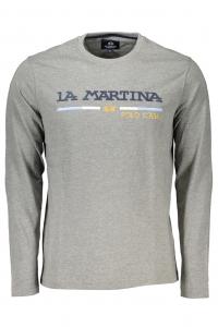 Мужская кофта La Martina с длинным рукавом хлопковая, серый