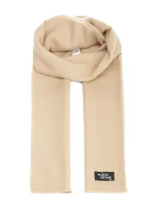 Шерстяной шарф с бахромой Maison Kitsuné, нейтральный