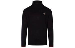 Свитер с водолазкой и принтом Zebra Paul Smith, черный