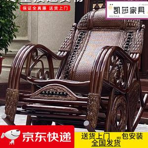 Yu Senyi Кресло из ротанга, двойной ряд бусин, кофе + подушка