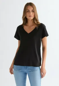 Простая базовая футболка с v-образным вырезом Wrangler, Black