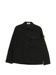 Куртка с застежкой на пуговицы и нагрудным карманом Stone Island, черный