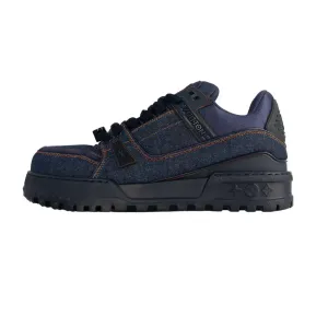 LOUIS VUITTON Кроссовки для скейтбординга Trainer Maxi Low унисекс синего цвета