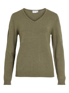 VILA Свитер 'VIRil' в оливковом цвете