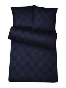 Постельное белье из дамаска синего цвета Carpe Sonno, 155 x 220 + 80 x 80 см