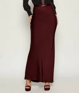 Атласная юбка Elisabetta Franchi, бордовый