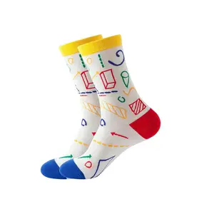 Носки с геометрическим узором (женские размеры, взрослые, средние) от Sock Panda