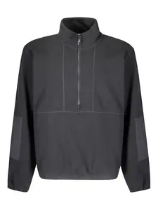 Свитер с длинными рукавами и застежкой-молнией на половину длины GR10K, черный