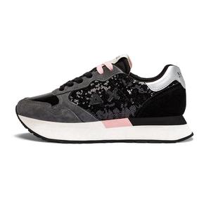 Кроссовки SUN68 Lifestyle Shoes Women's Low-top Black/pink, черный