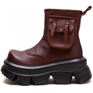 MATA Ботильоны женские коричневые/черные