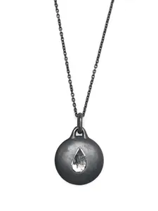 Колье Disk с бриллиантом Parts of Four, черный