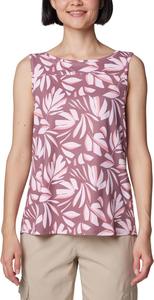 Женская майка Columbia Chill River от Columbia, влагоотводящая, с защитой от солнца, Fig Areca