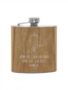 Mr. & Mrs. Panda Фляжка Flachmann Bär Kind ohne Spruch in Braun