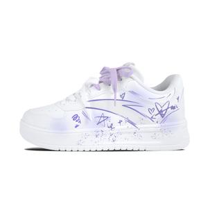 ANTA Расслабленные нескользящие, устойчивые к истиранию, легкие низкие скейтбордские кроссовки unisex white