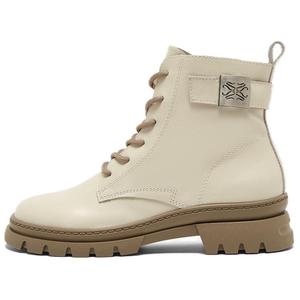 BASTO Короткие женские мартины с подкладкой из экрю флиса, цвет Ecru Fleece-Lined