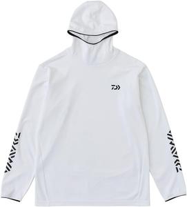 Толстовка Daiwa Stretch Shirt Hoodie DE-9225, WM-3XL, различные размеры (модель 2024/2025 года), белый