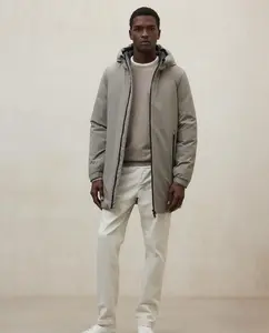 Мужская куртка с капюшоном и молнией, также на боковых карманах Ecoalf, бежевый