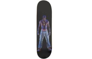 Скейтборд Supreme с рисунком, черный