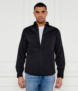 Рубашка мужская Hugo однотонная, черный